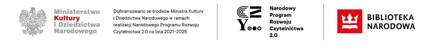Logotypy instytucji dofinansowujących projekt Teatralne Wierszowanki